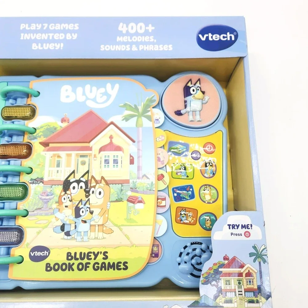 Bluey Book of Games by VTech Interactive‎ Sound Book Educational Ages 3+